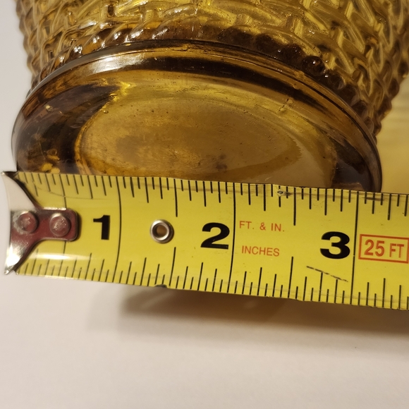 Vintage Empoli Amber Fruit Basket Italian Genie Bottle Decanter- PLEASE READ - Picture 8 of 11